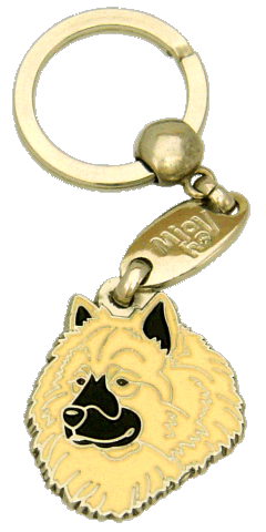 EURASIER CREAM - pet ID tag, dog ID tags, pet tags, personalized pet tags MjavHov - engraved pet tags online